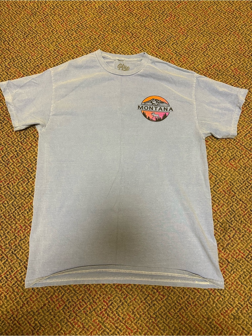 Montana Graphic Short-Sleeve Tee - Light Blue